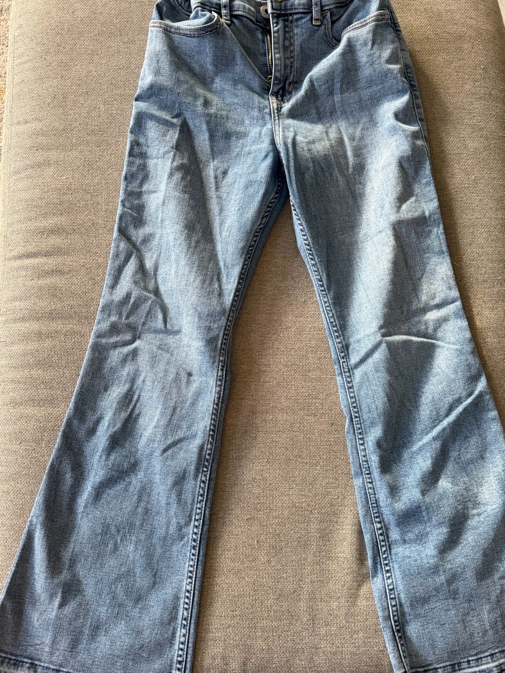 abercrombie kids Light Blue Flared Jeans